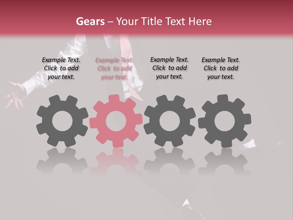 Person Midair Black PowerPoint Template