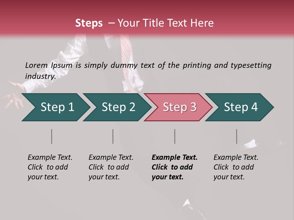 Person Midair Black PowerPoint Template