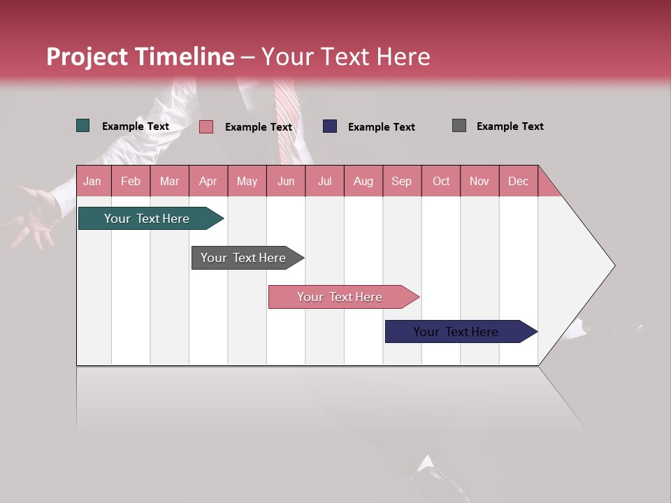 Person Midair Black PowerPoint Template