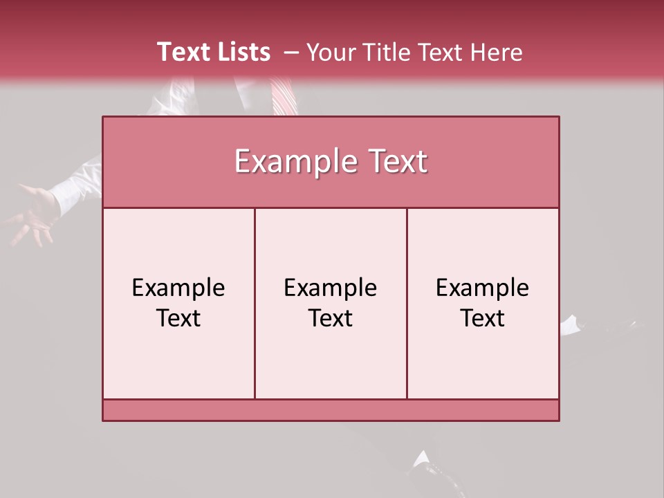 Person Midair Black PowerPoint Template