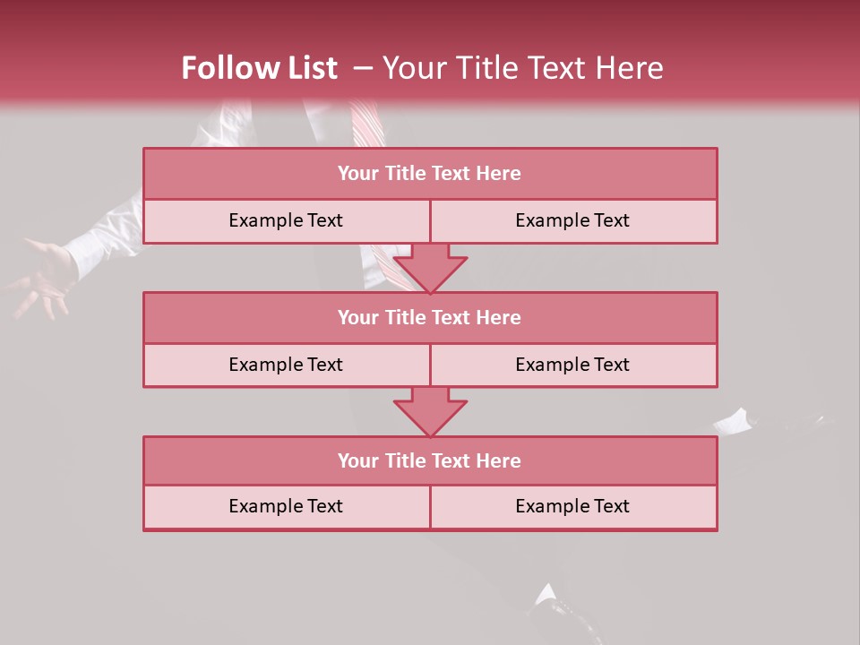 Person Midair Black PowerPoint Template