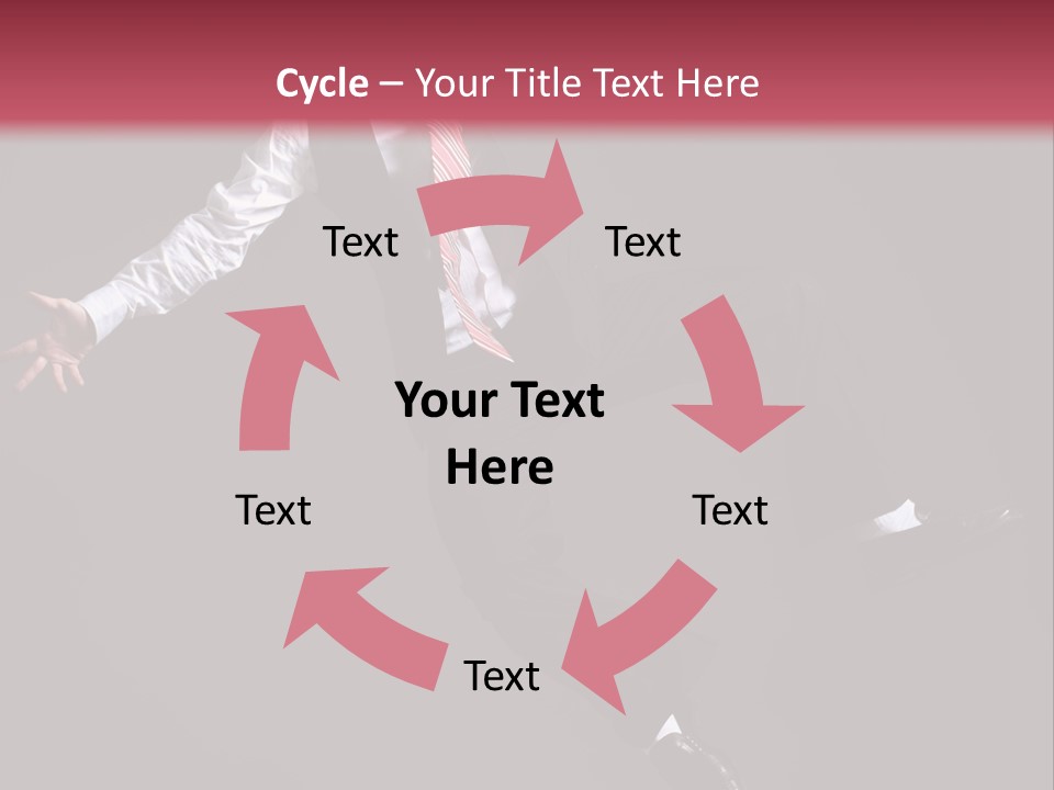 Person Midair Black PowerPoint Template