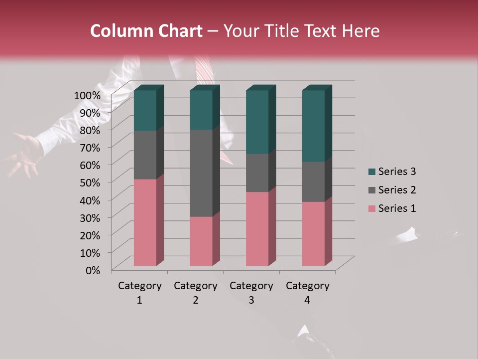 Person Midair Black PowerPoint Template