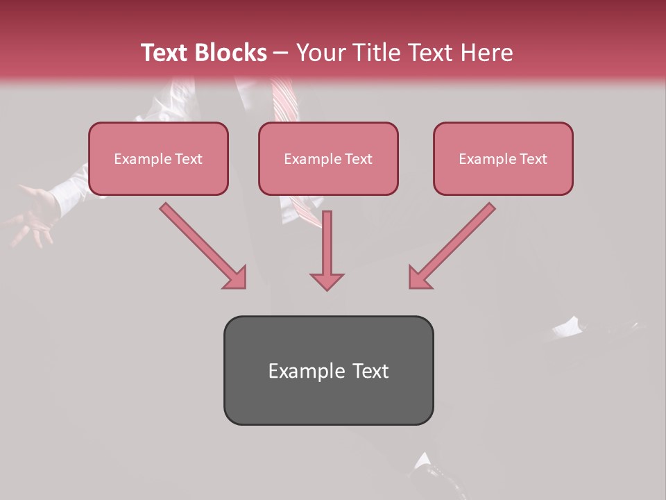 Person Midair Black PowerPoint Template