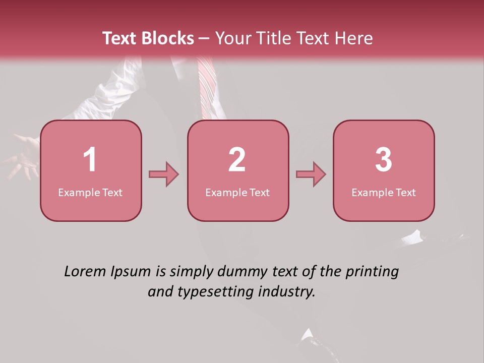 Person Midair Black PowerPoint Template