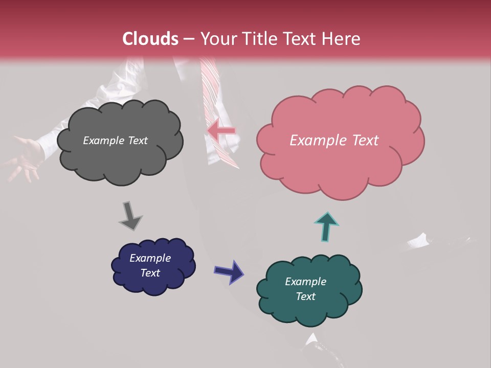 Person Midair Black PowerPoint Template