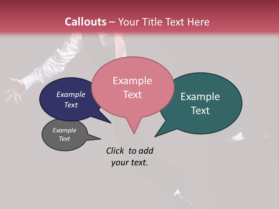 Person Midair Black PowerPoint Template