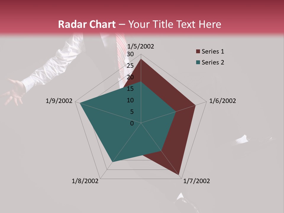 Person Midair Black PowerPoint Template
