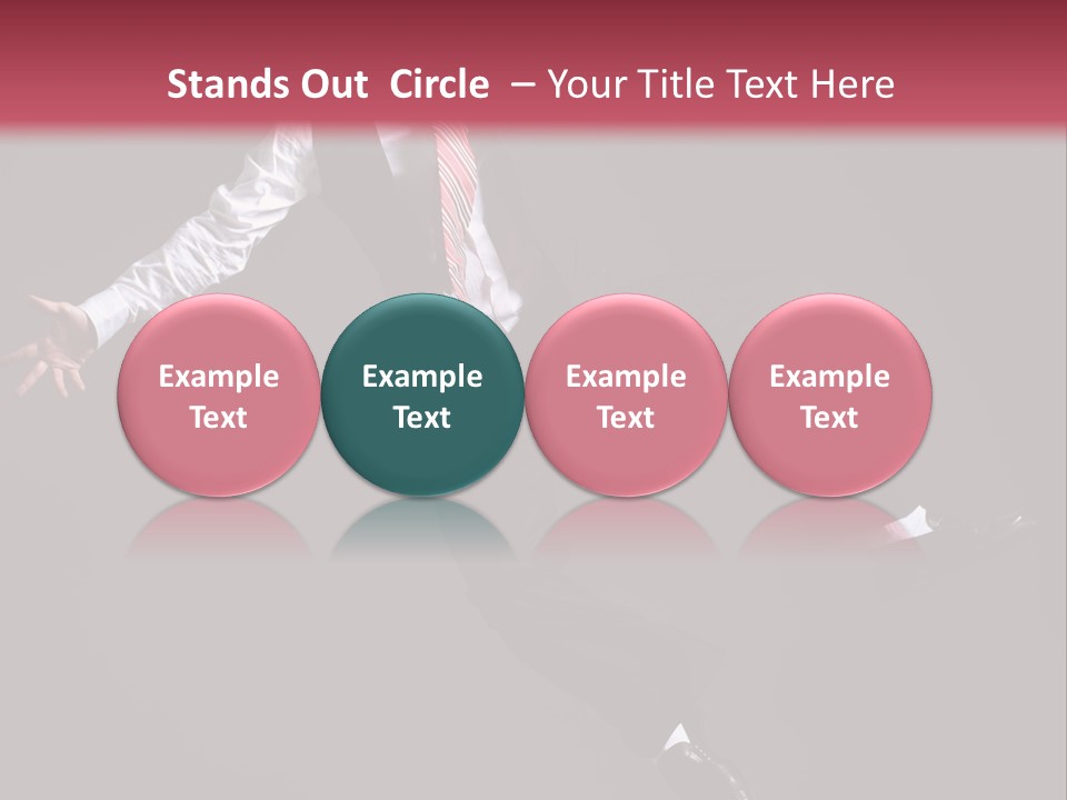 Person Midair Black PowerPoint Template