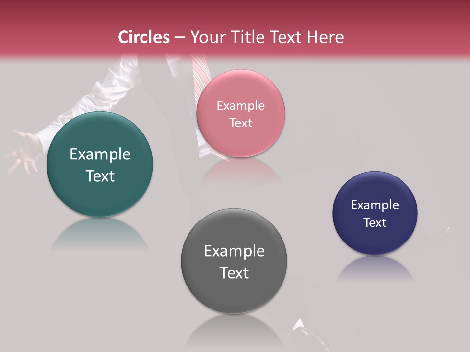 Person Midair Black PowerPoint Template