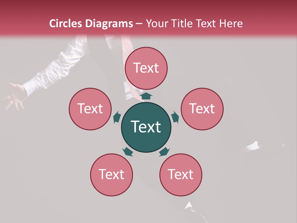 Person Midair Black PowerPoint Template