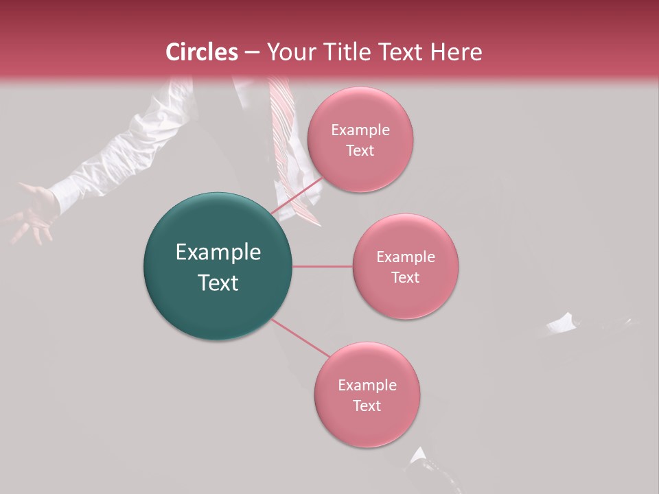 Person Midair Black PowerPoint Template