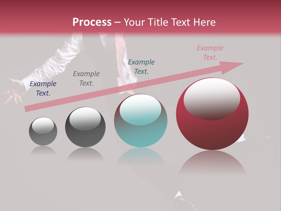 Person Midair Black PowerPoint Template