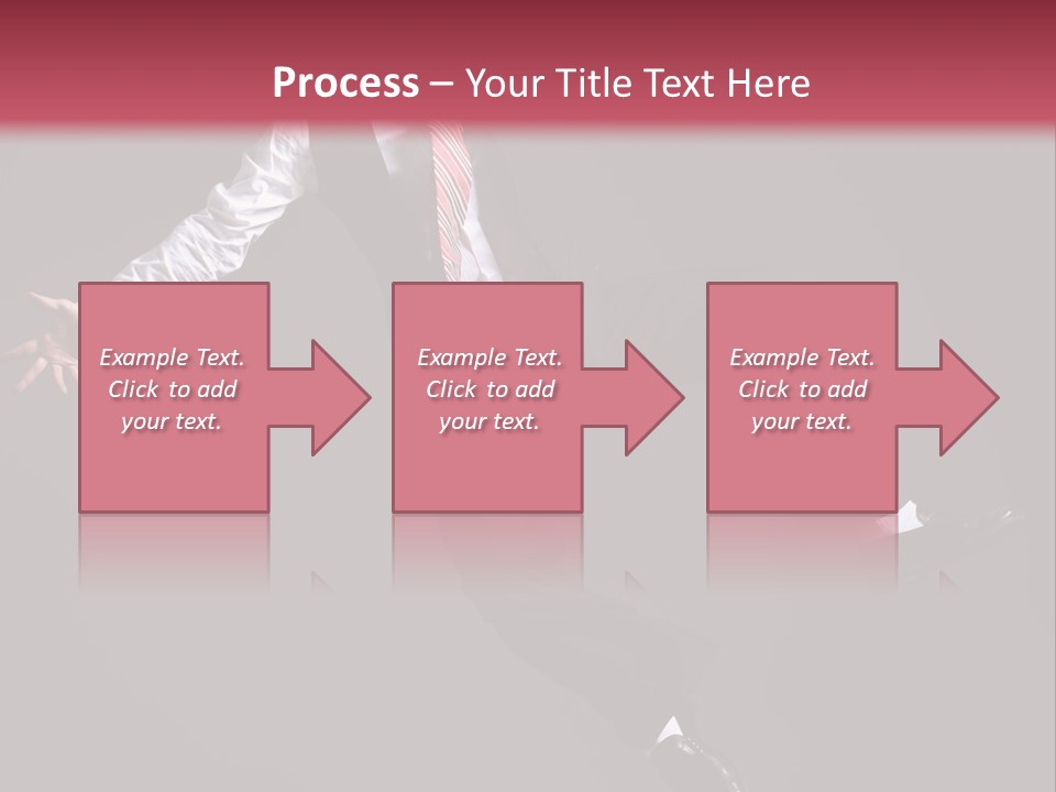 Person Midair Black PowerPoint Template