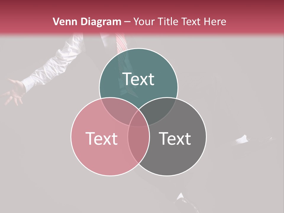 Person Midair Black PowerPoint Template