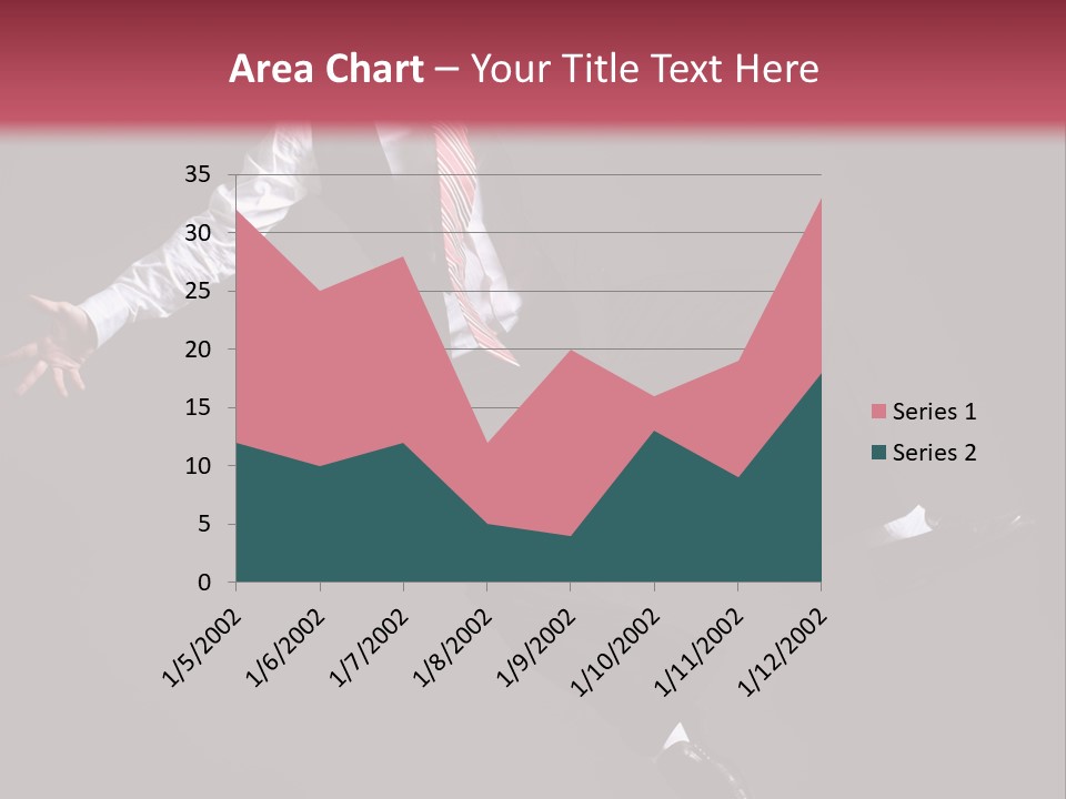 Person Midair Black PowerPoint Template