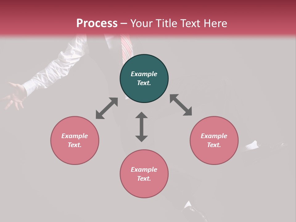 Person Midair Black PowerPoint Template