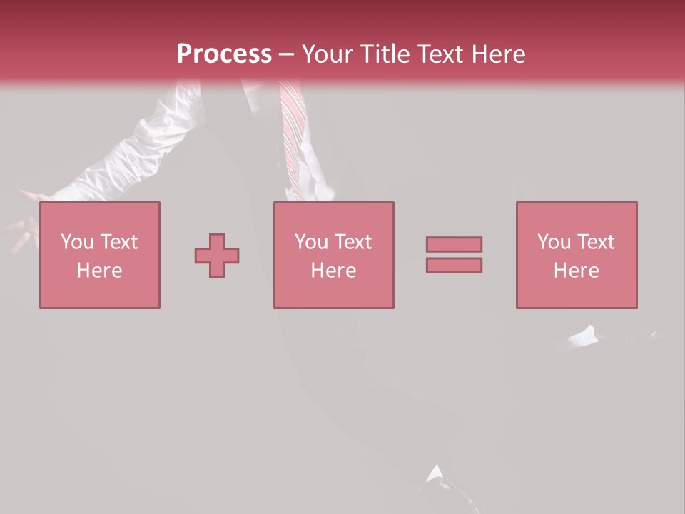 Person Midair Black PowerPoint Template