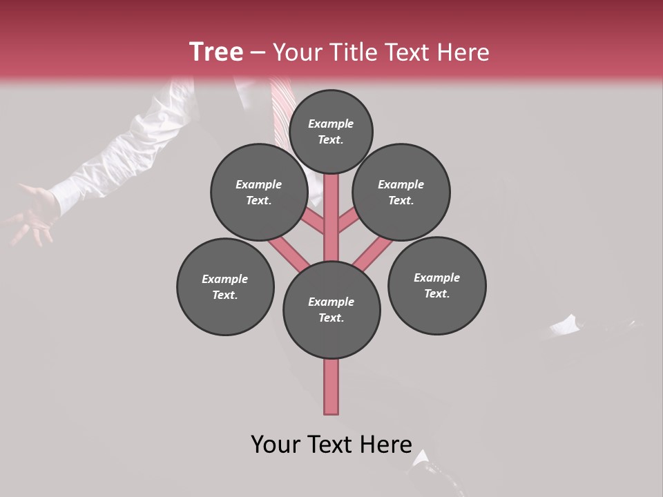 Person Midair Black PowerPoint Template