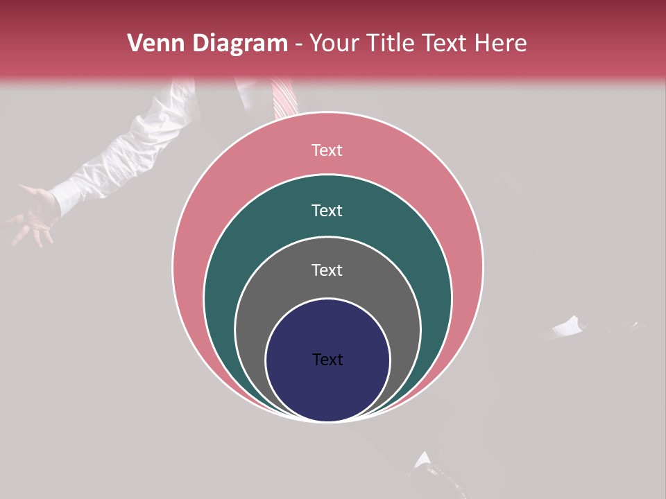 Person Midair Black PowerPoint Template
