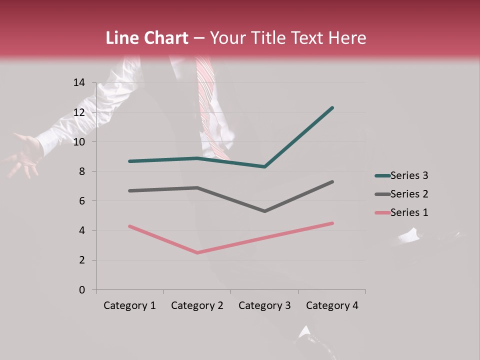 Person Midair Black PowerPoint Template