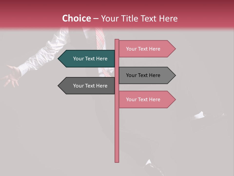 Person Midair Black PowerPoint Template