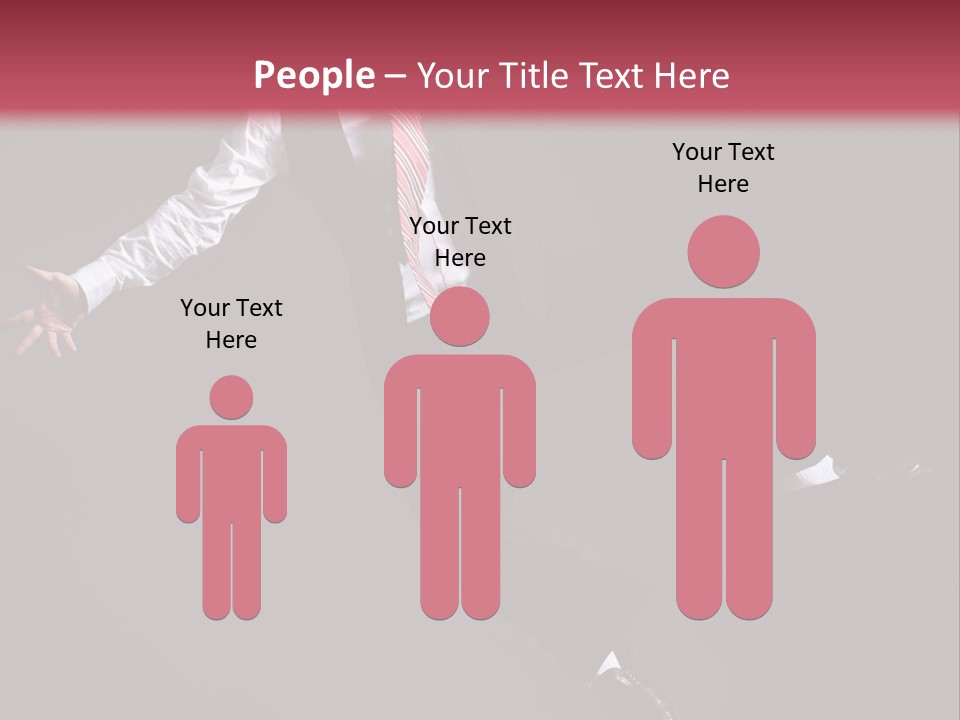 Person Midair Black PowerPoint Template