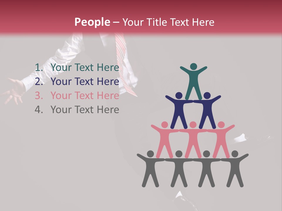Person Midair Black PowerPoint Template