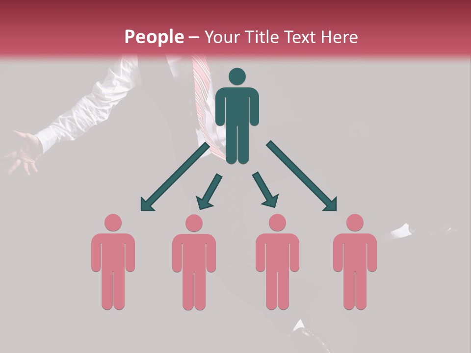 Person Midair Black PowerPoint Template