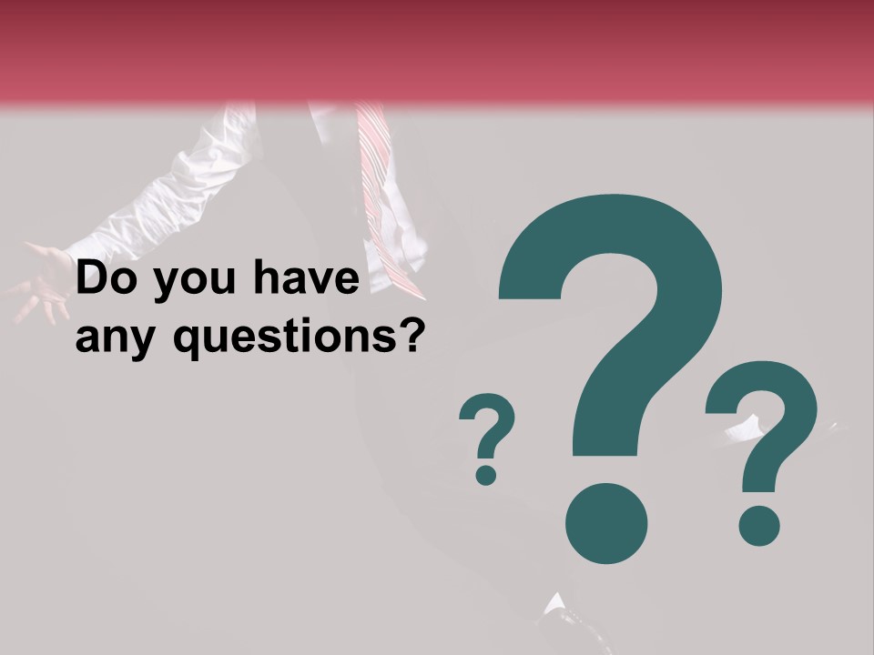 Person Midair Black PowerPoint Template