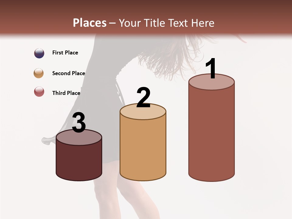 Fitness Girl Posing PowerPoint Template