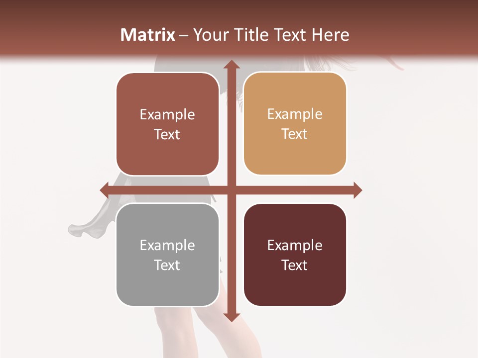 Fitness Girl Posing PowerPoint Template