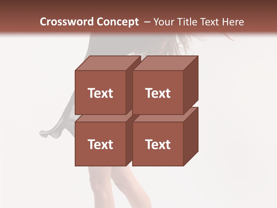 Fitness Girl Posing PowerPoint Template