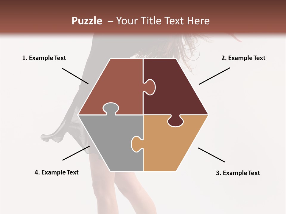 Fitness Girl Posing PowerPoint Template