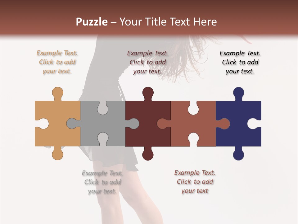 Fitness Girl Posing PowerPoint Template