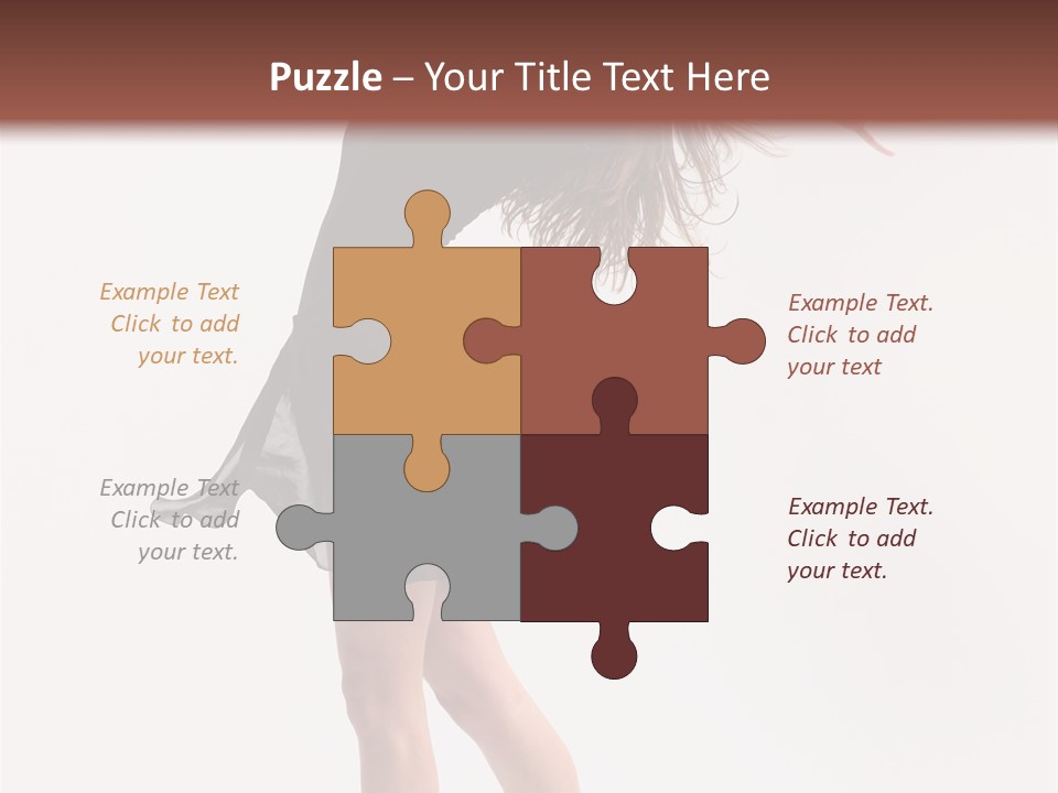 Fitness Girl Posing PowerPoint Template