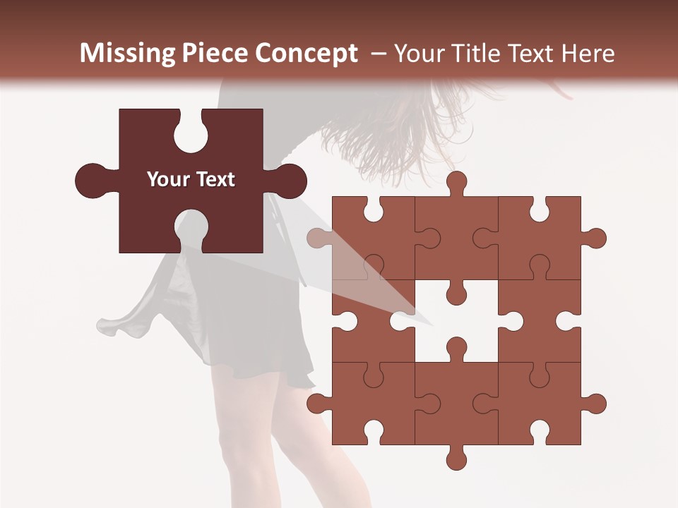 Fitness Girl Posing PowerPoint Template