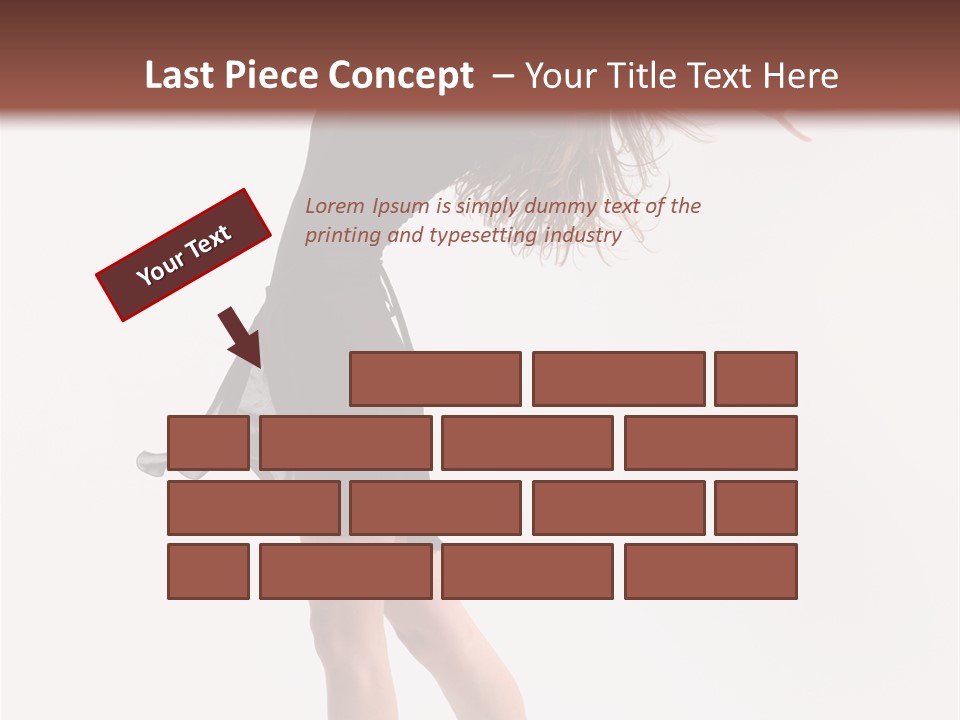 Fitness Girl Posing PowerPoint Template