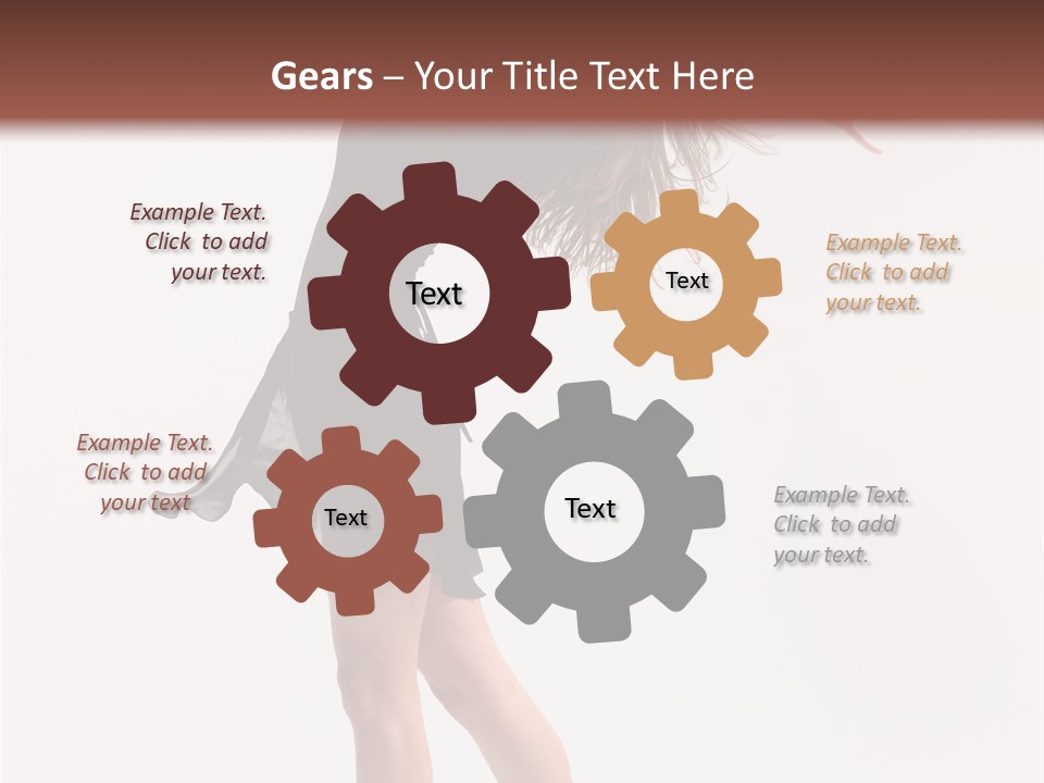 Fitness Girl Posing PowerPoint Template