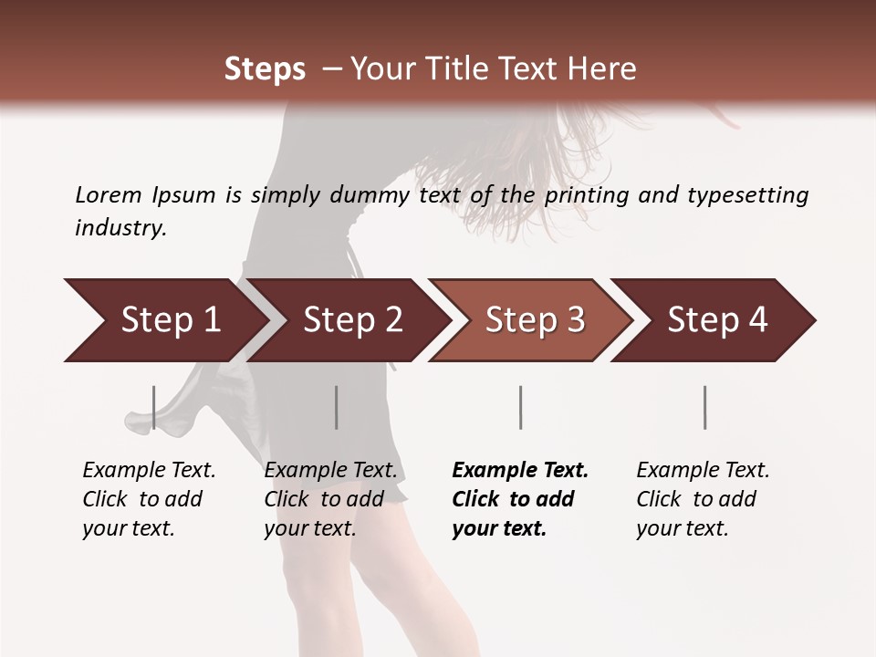 Fitness Girl Posing PowerPoint Template