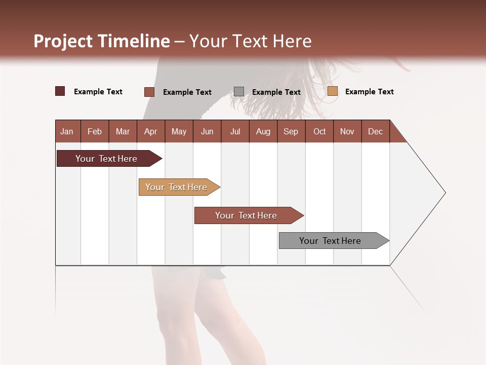 Fitness Girl Posing PowerPoint Template