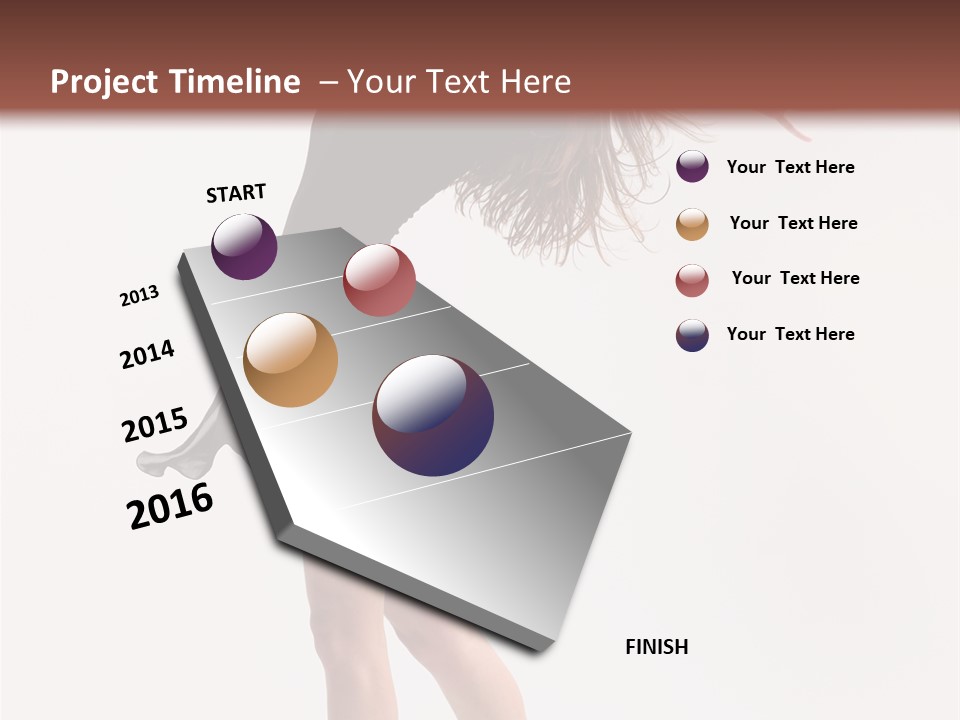 Fitness Girl Posing PowerPoint Template