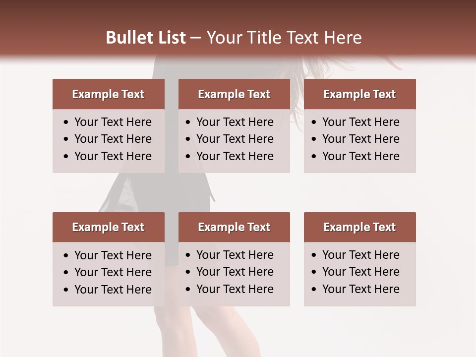 Fitness Girl Posing PowerPoint Template