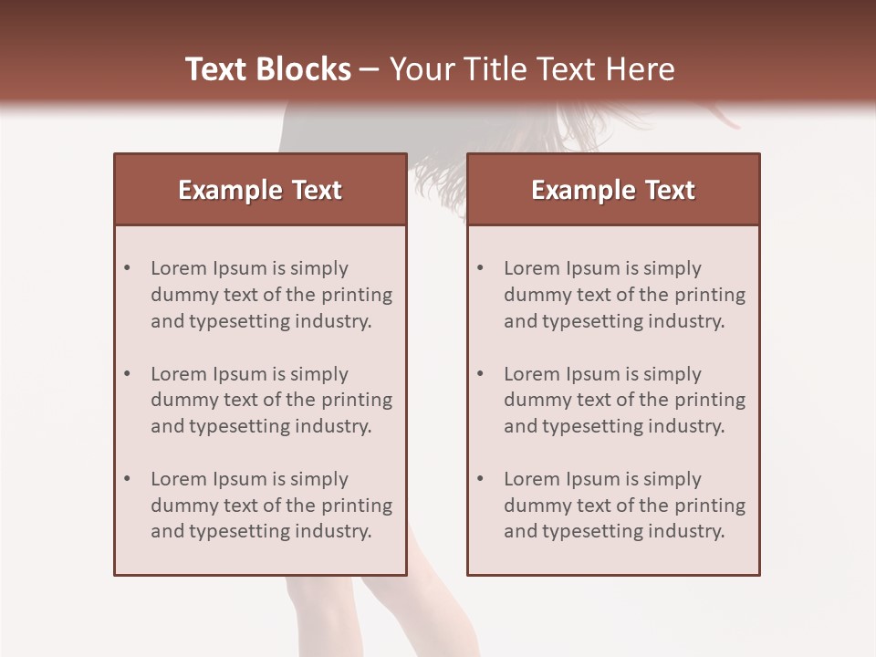 Fitness Girl Posing PowerPoint Template