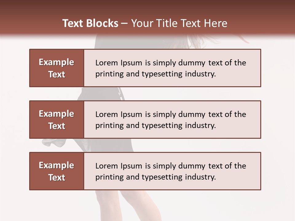 Fitness Girl Posing PowerPoint Template