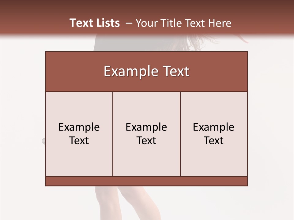 Fitness Girl Posing PowerPoint Template