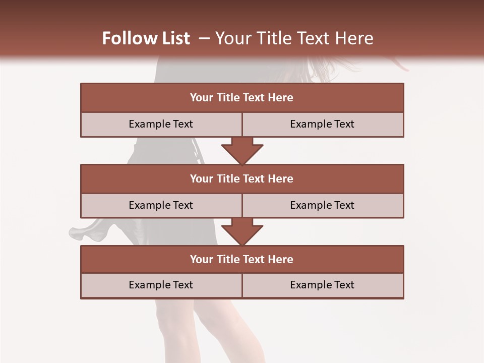 Fitness Girl Posing PowerPoint Template