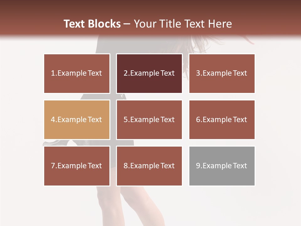 Fitness Girl Posing PowerPoint Template