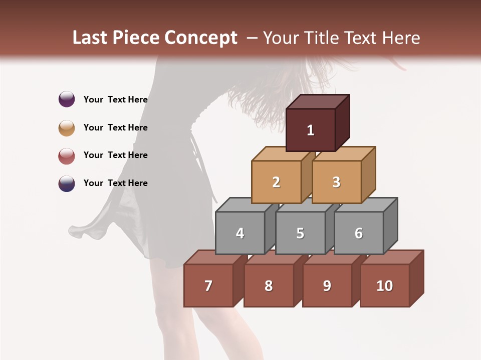 Fitness Girl Posing PowerPoint Template