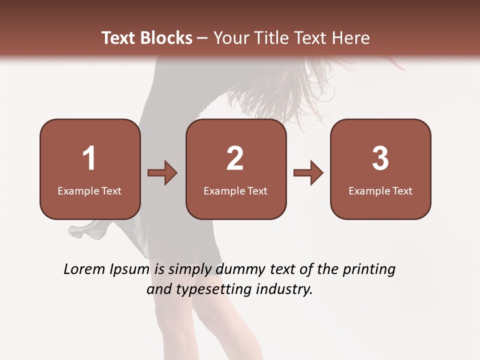 Fitness Girl Posing PowerPoint Template